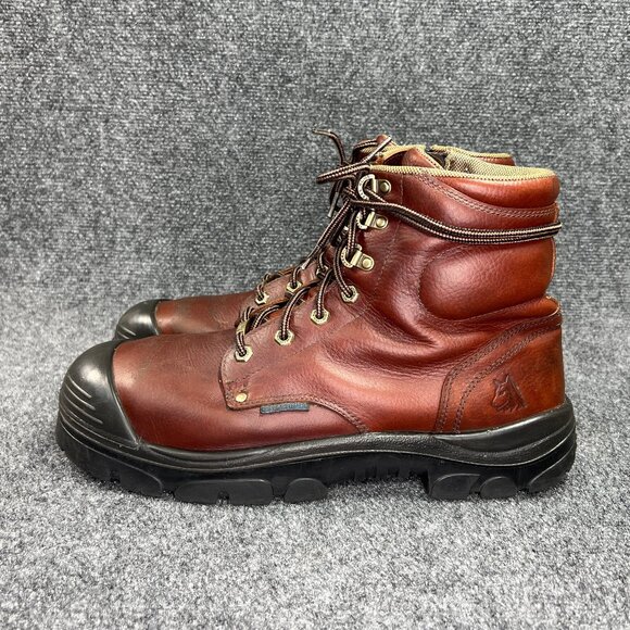 Steel Blue Argyle Met Bump 6" Waterproof MG Steel Toe Side Zipper Work Boots - Picture 5 of 15